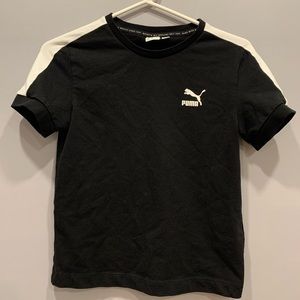Puma Top with Stripe on Shoulder